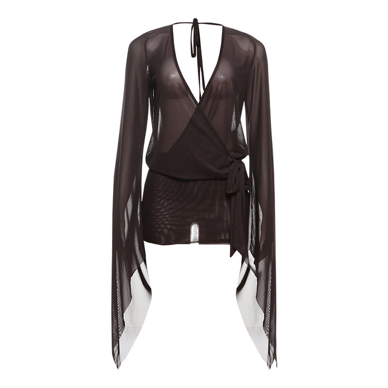 Deep V Bodycon Skirt