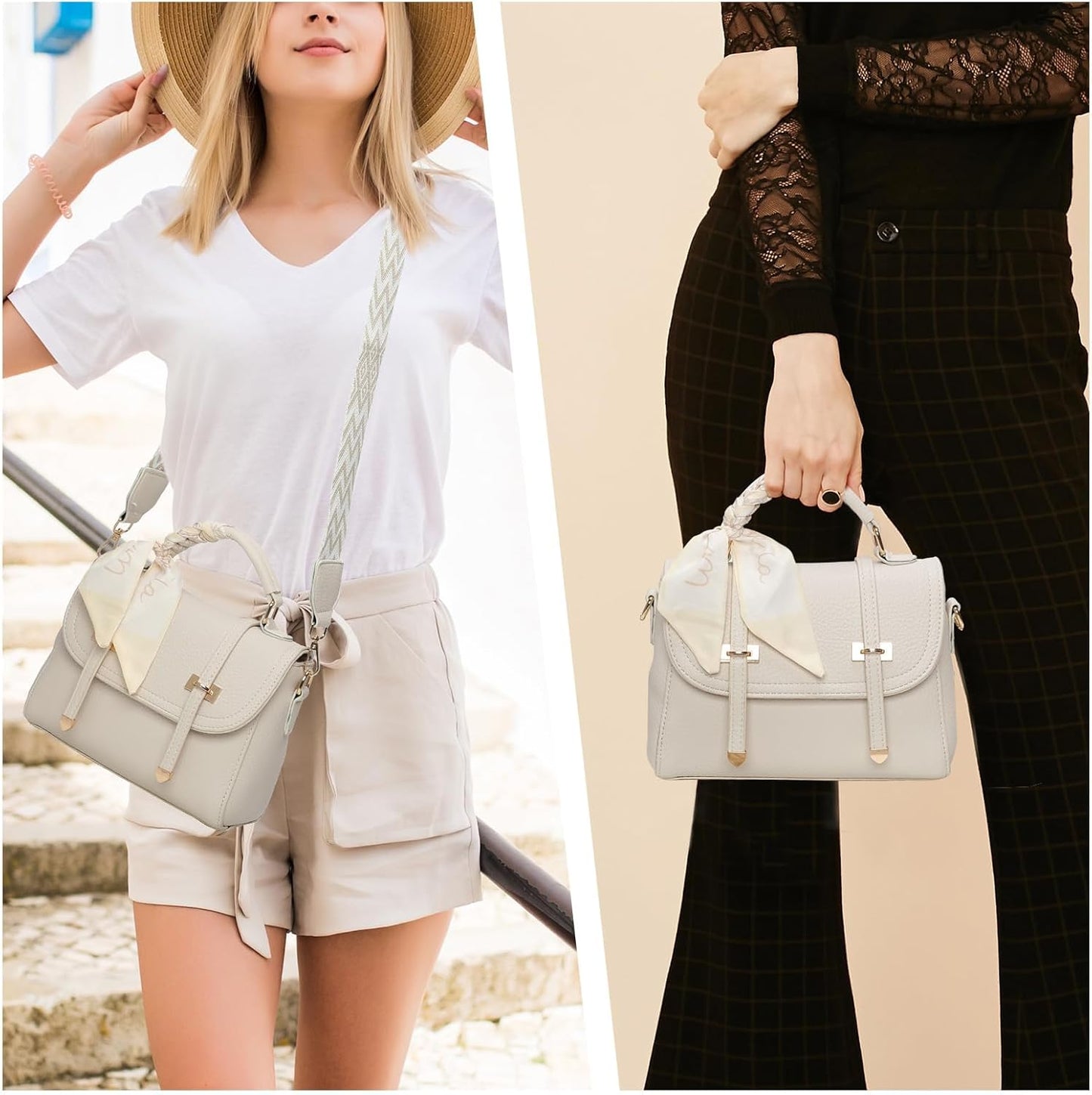 Crossbody Bag For Women, Leather Shoulder Bag, Fashion, Adjustable Shoulder Strap Thick Crossbody Bag, Travel Large Crossbody Bag, Multiple Storage Compartments, For Daily, Camping, Gifts For Women