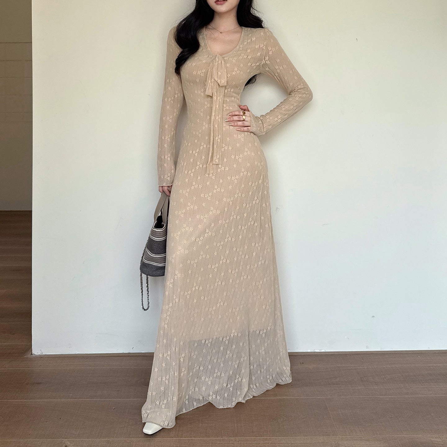Waist-Cinch Two-Piece Dress