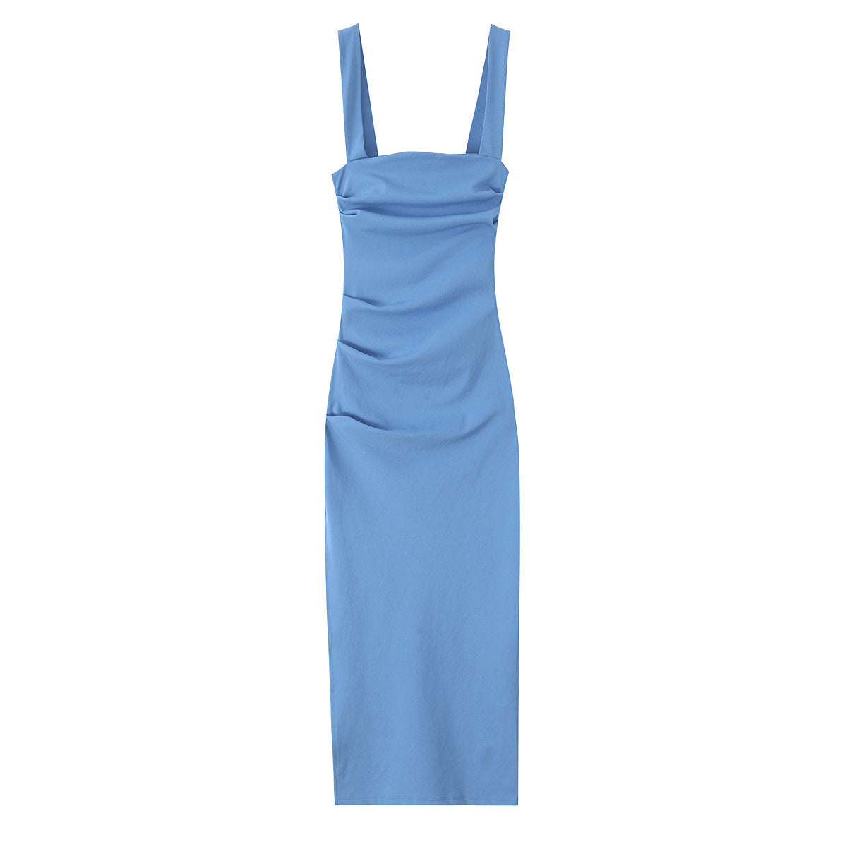 Sweet and slim fit slit long skirt in one step