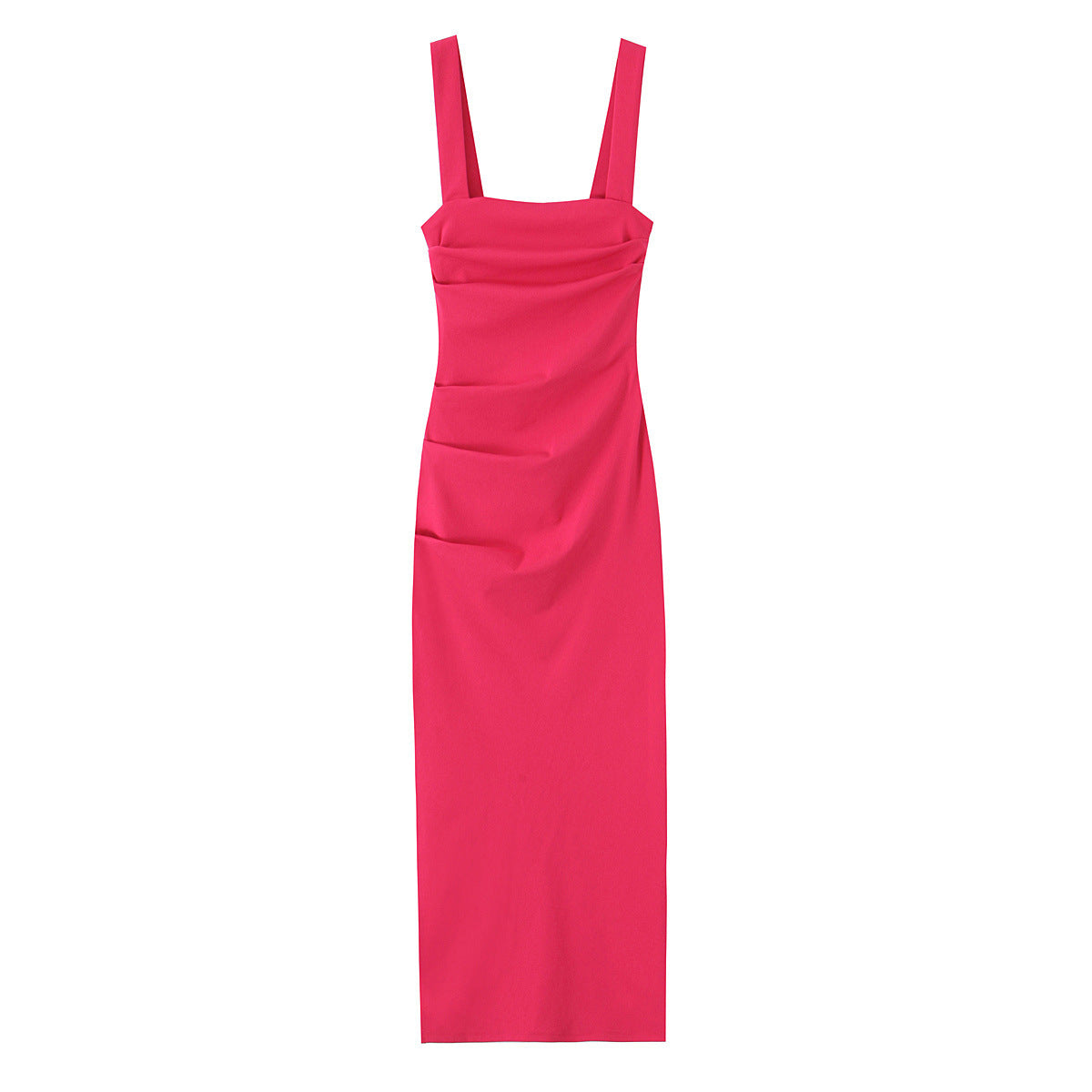 Sweet and slim fit slit long skirt in one step