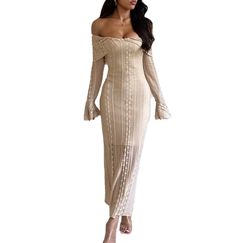 Texture Jacquard One Shoulder Sexy Waist Bag Hip Skirt
