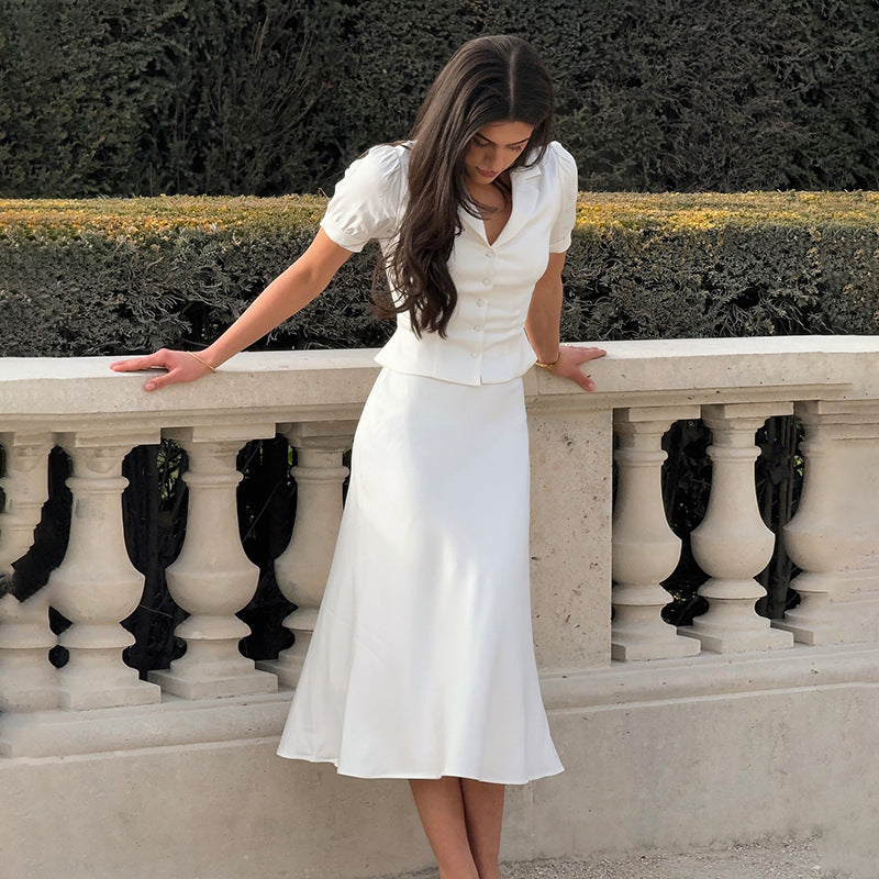 Collared Mermaid Skirt Duo