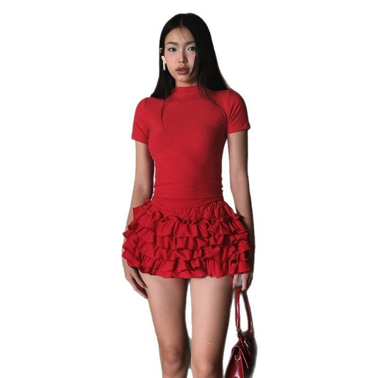 Round-Neck Chic Two-Piece