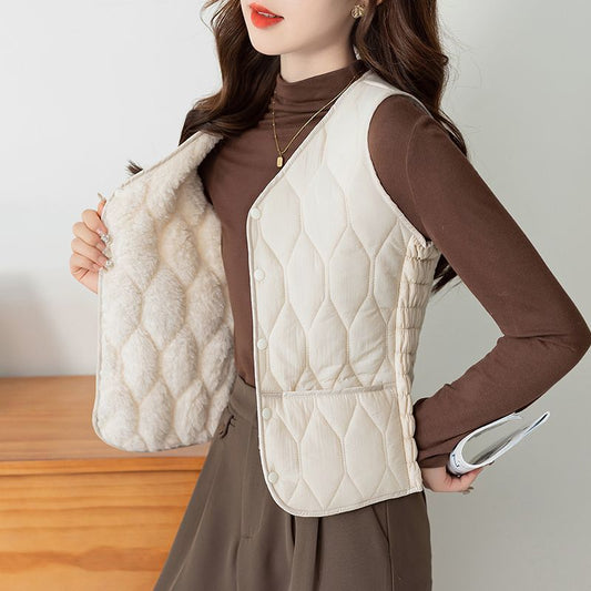 Women’s Fleece-Lined Waist-Shaping Vest
