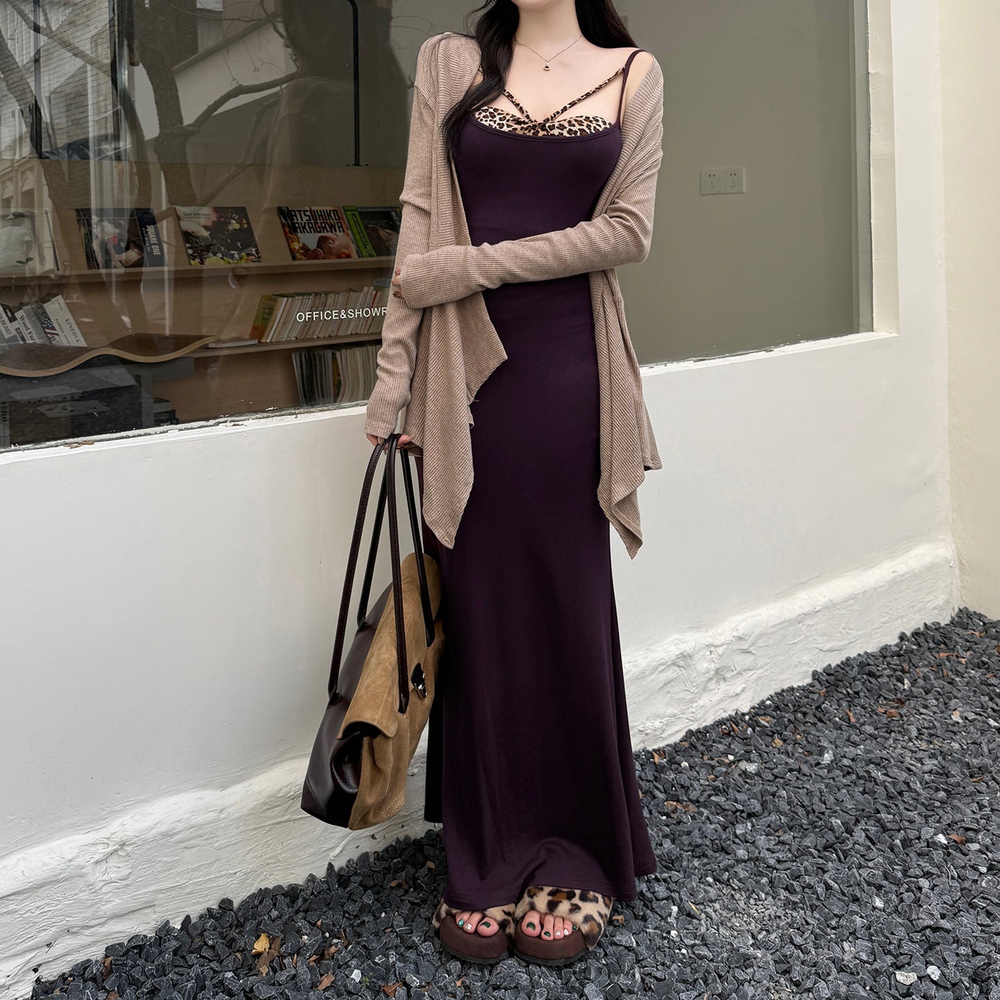 Leopard Curve Mini Dress