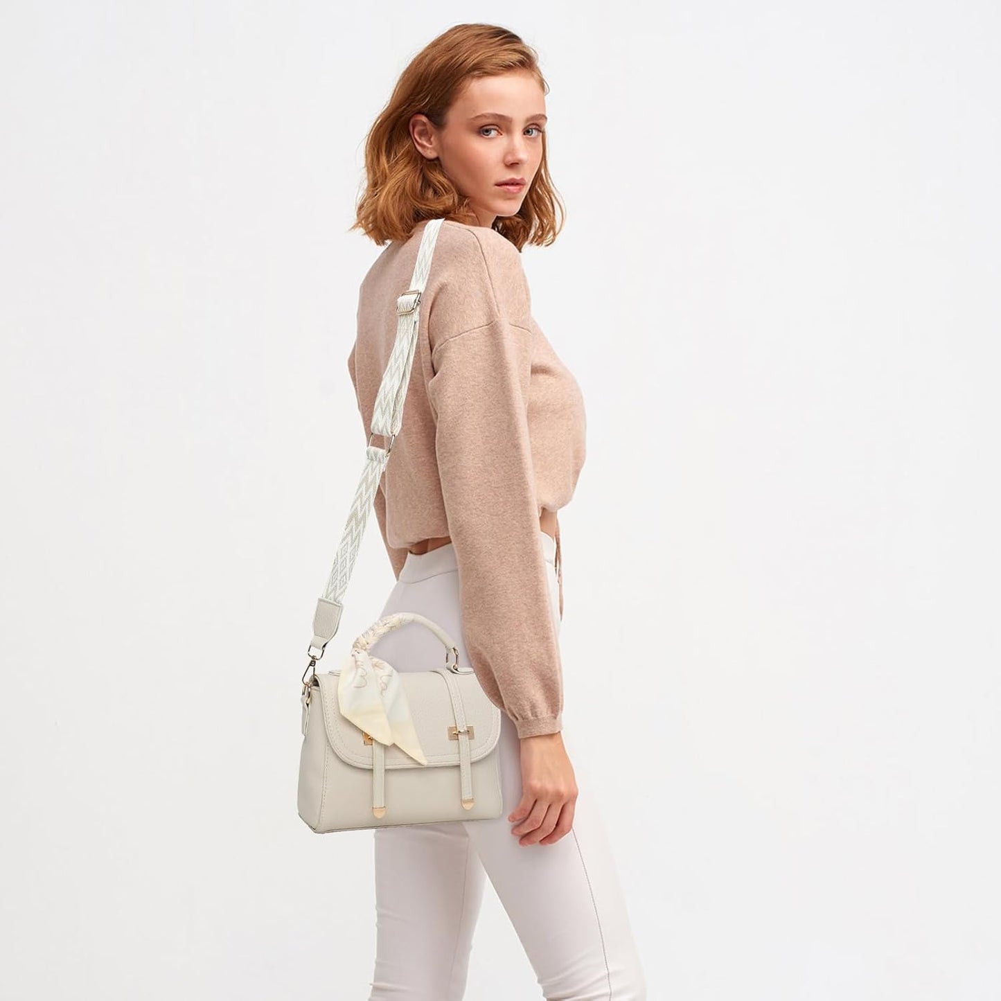 Crossbody Bag For Women, Leather Shoulder Bag, Fashion, Adjustable Shoulder Strap Thick Crossbody Bag, Travel Large Crossbody Bag, Multiple Storage Compartments, For Daily, Camping, Gifts For Women