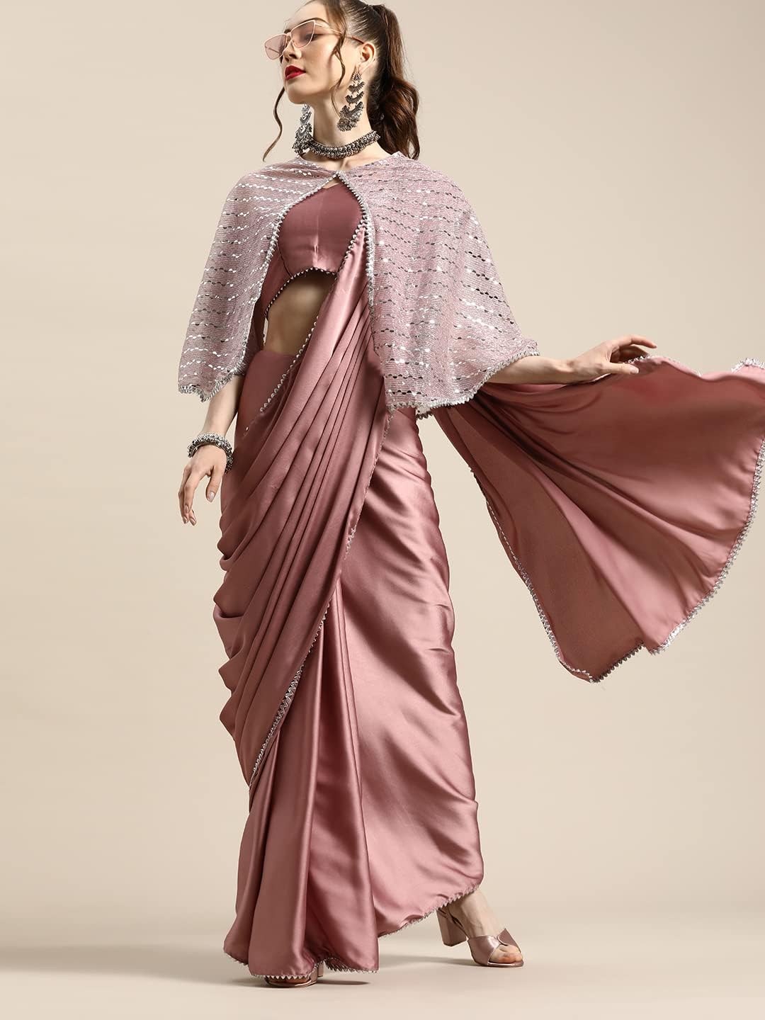 Womanista Women's Crepe Saree