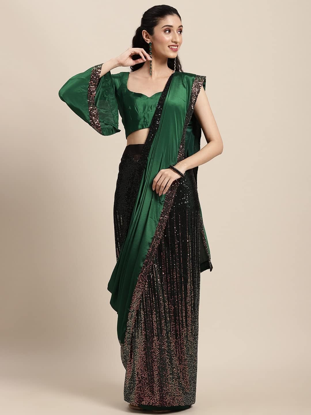 Womanista Women's Crepe Saree