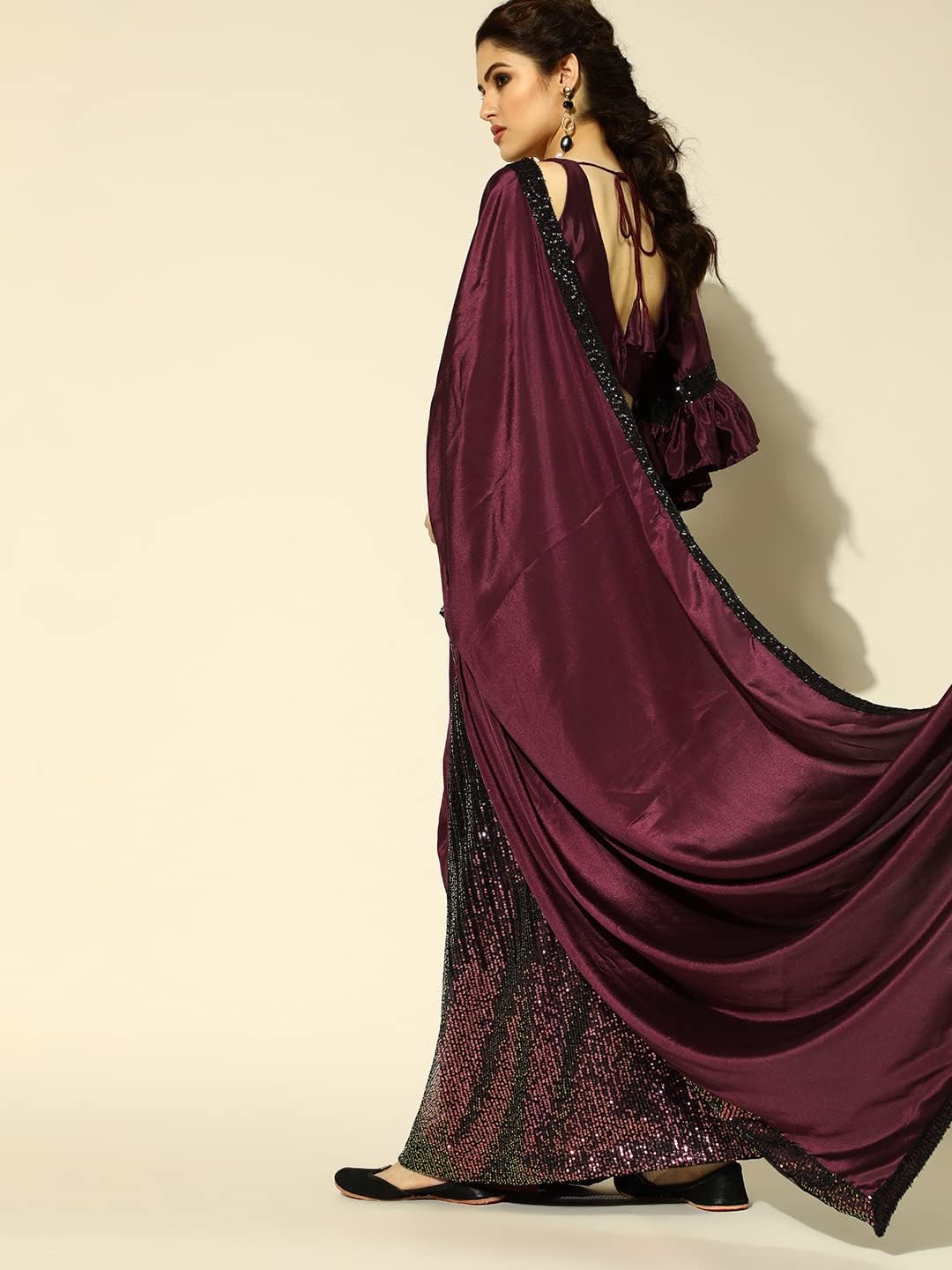 Womanista Women's Crepe Saree