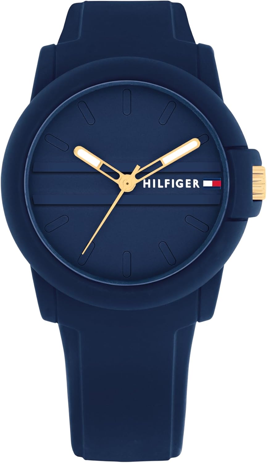 Tommy Hilfiger SIMONE WOMENS BLUE DIAL BLUE PLASTIC & GLASS FIBER & BLUE SILICONE Watch - 1782692
