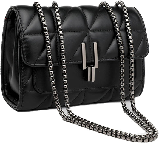 Crossbody Bags for Women Black PU Leather Shoulder Bag, Cellphone Bags Wallet Purse and Handbags Card Holder for Women