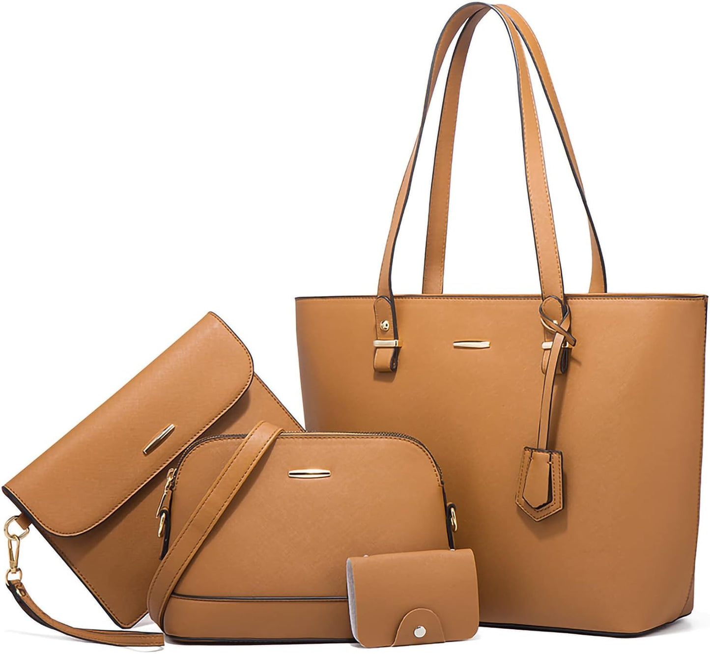 Women Fashion Handbags Wallet Tote Bag Shoulder Bag Satchel Purse Top Handle Set