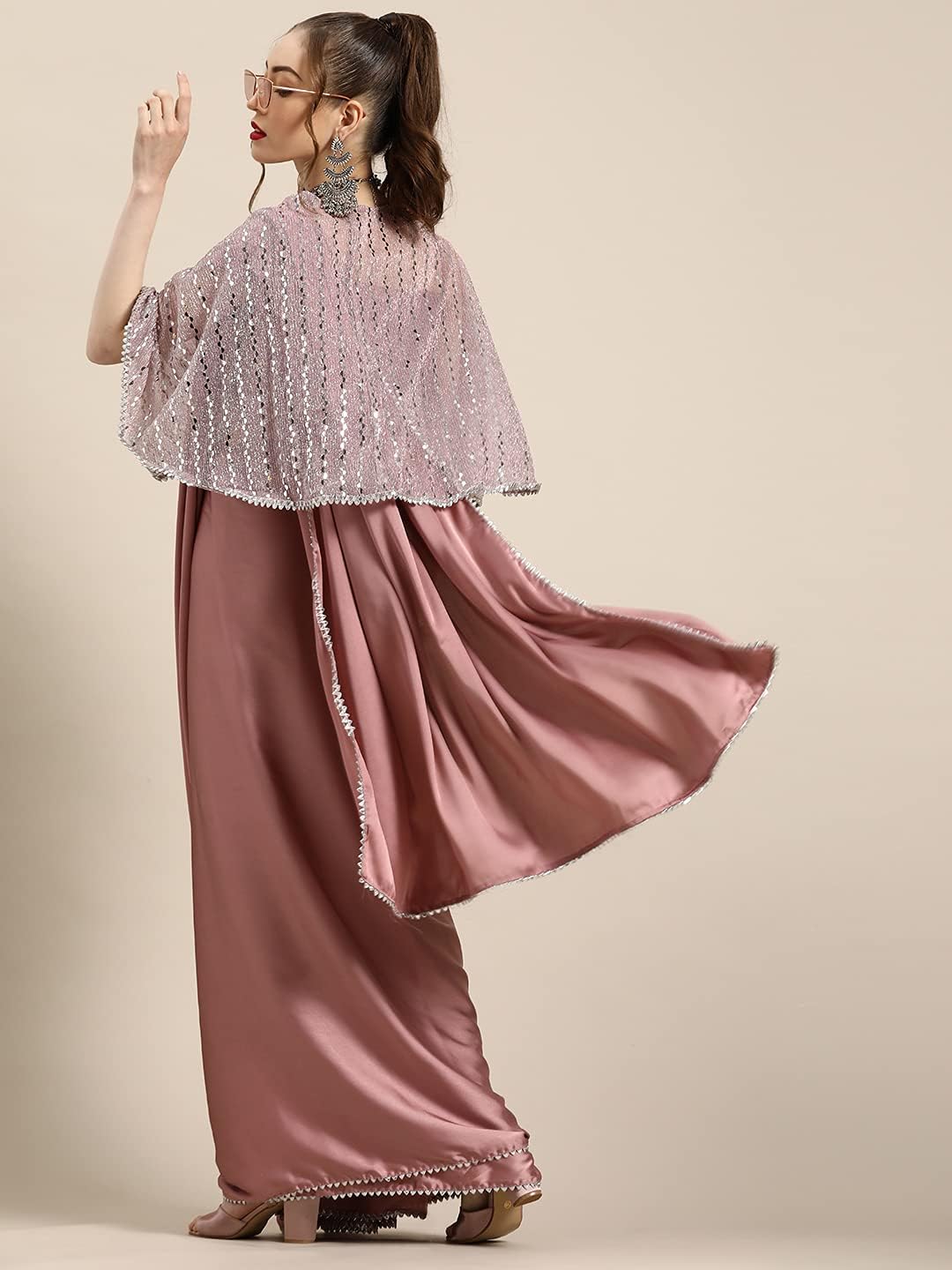 Womanista Women's Crepe Saree