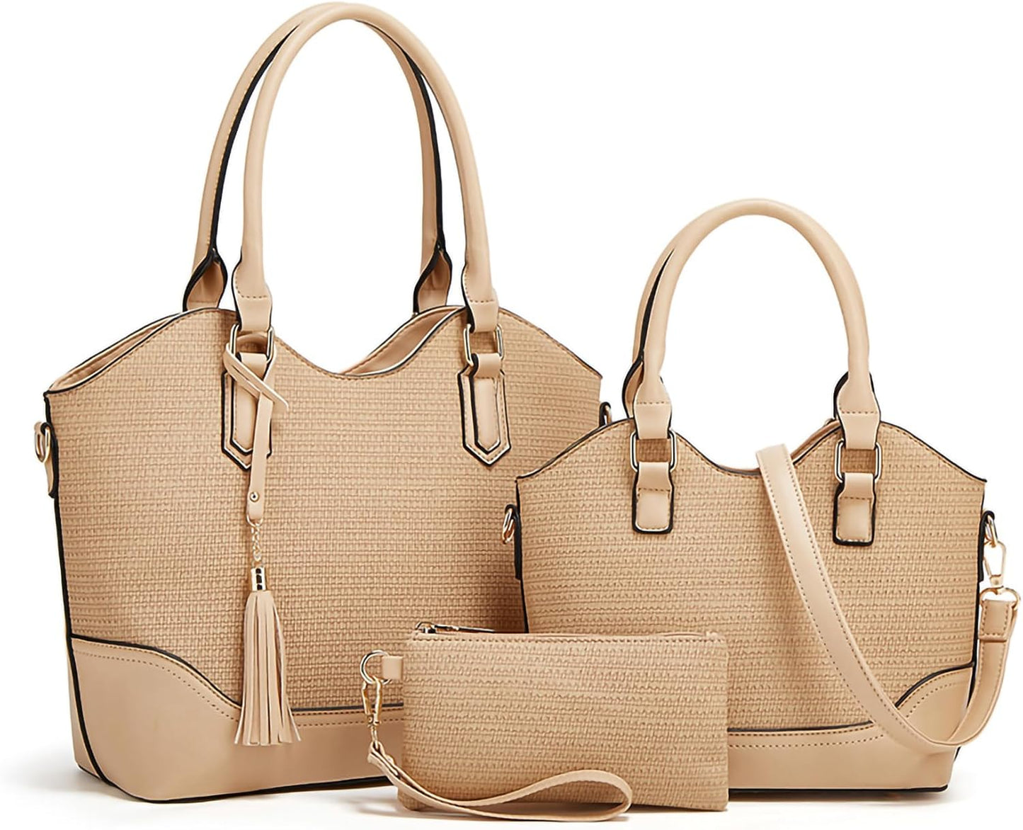 Women Fashion Handbags Wallet Tote Bag Shoulder Bag Satchel Purse Top Handle Set