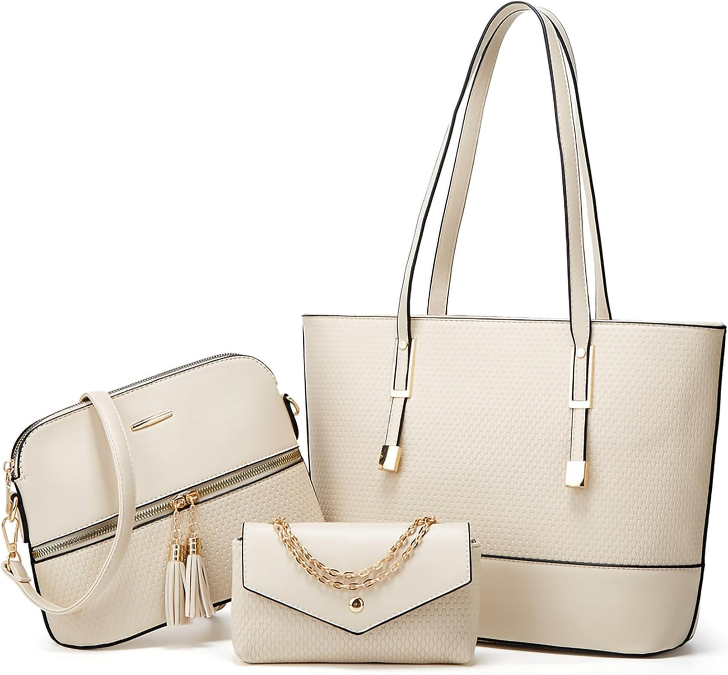 Women Fashion Handbags Wallet Tote Bag Shoulder Bag Satchel Purse Top Handle Set