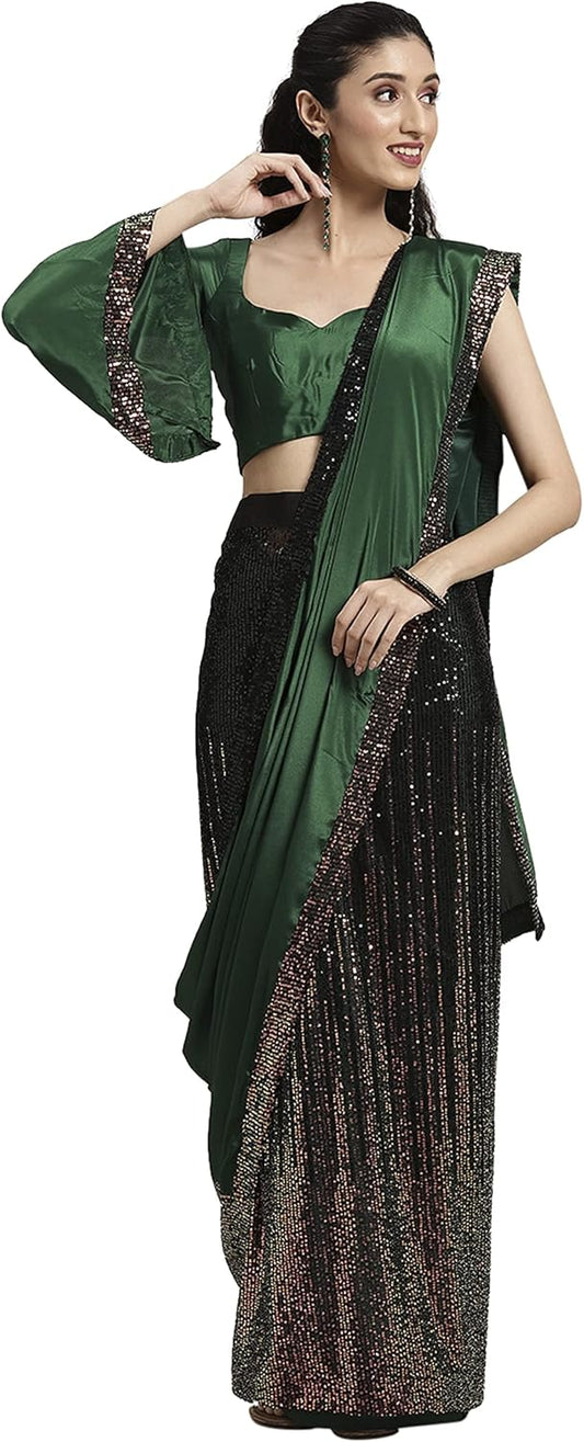 Womanista Women's Crepe Saree