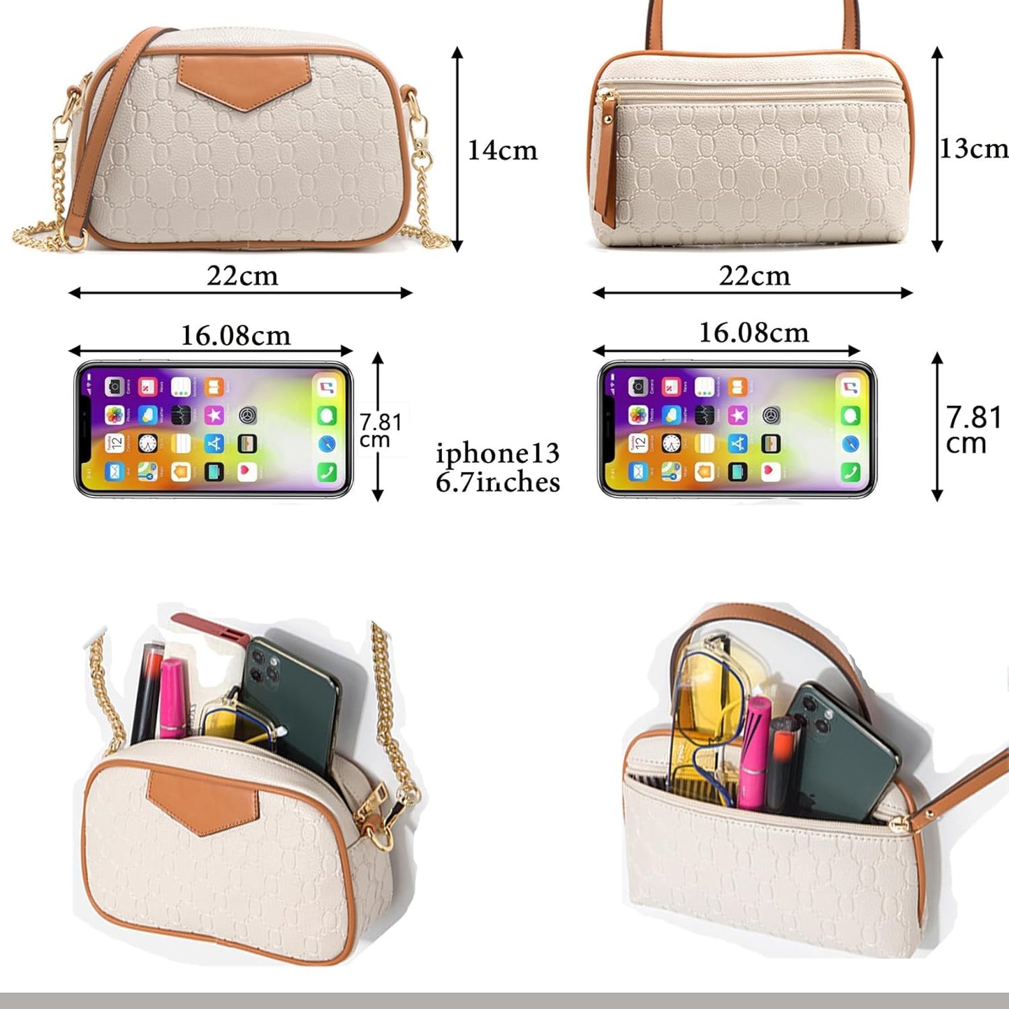 Women Fashion Handbags Wallet Tote Bag Shoulder Bag Satchel Purse Top Handle Set