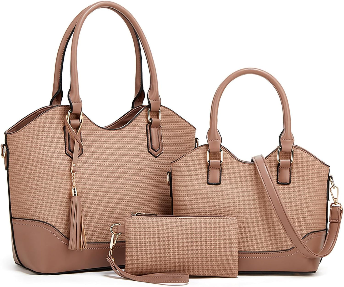 Women Fashion Handbags Wallet Tote Bag Shoulder Bag Satchel Purse Top Handle Set