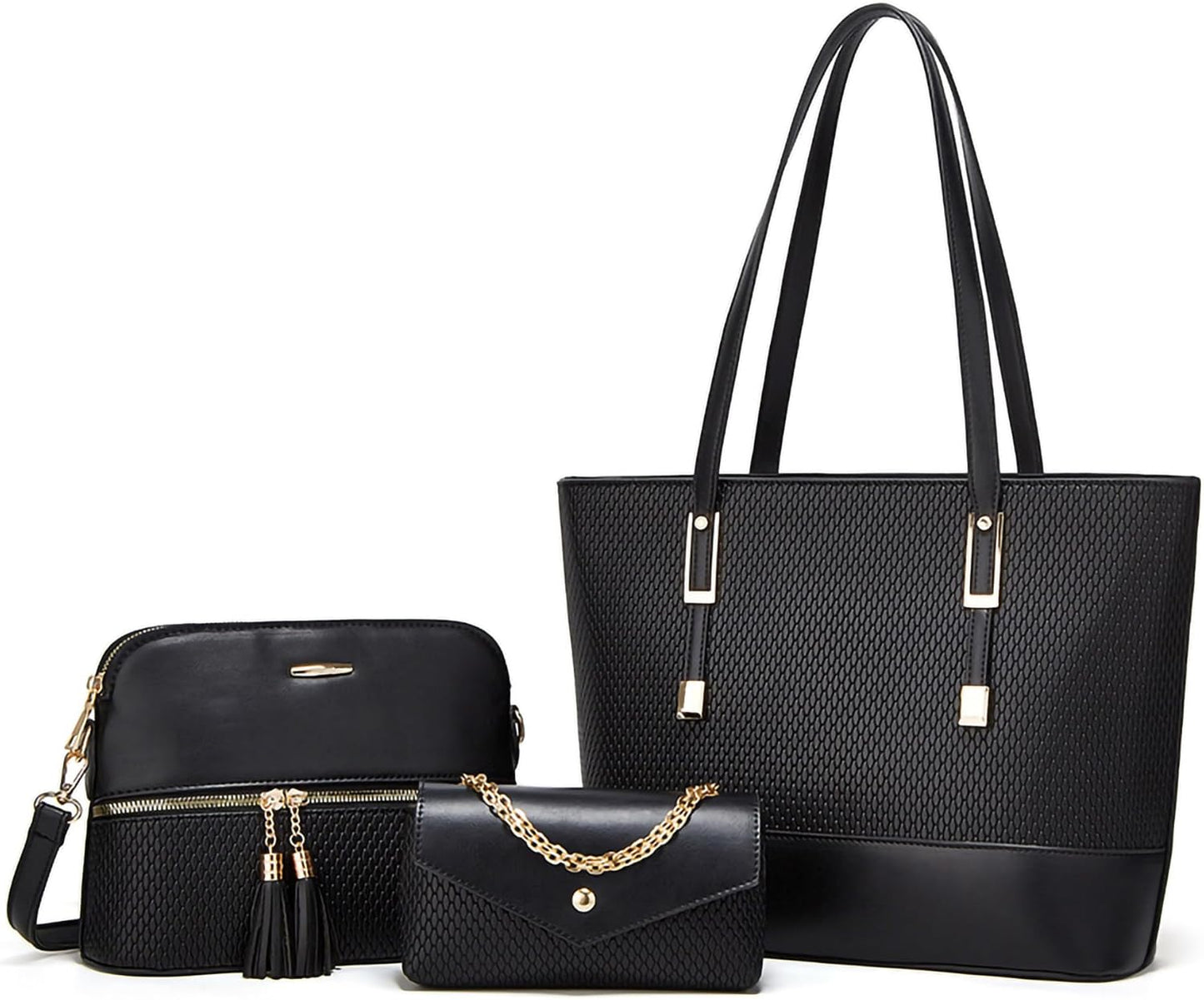 Women Fashion Handbags Wallet Tote Bag Shoulder Bag Satchel Purse Top Handle Set