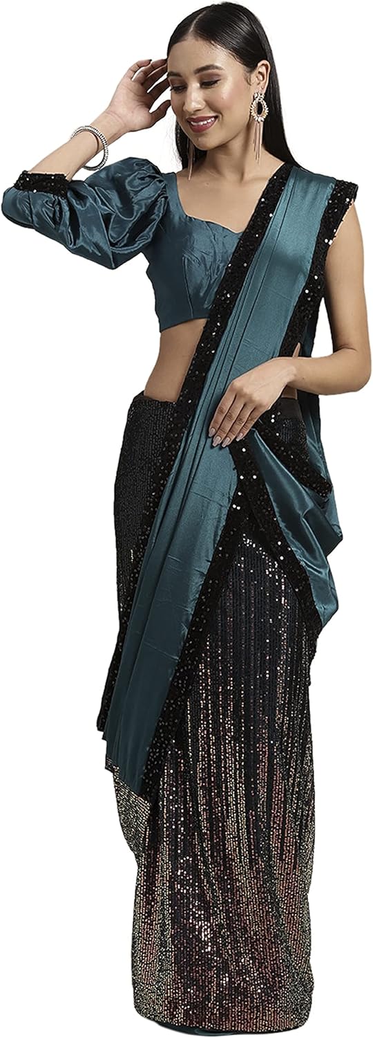 Womanista Women's Crepe Saree