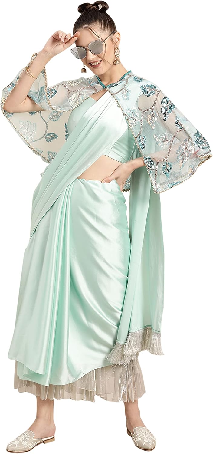 Womanista Women's Crepe Saree