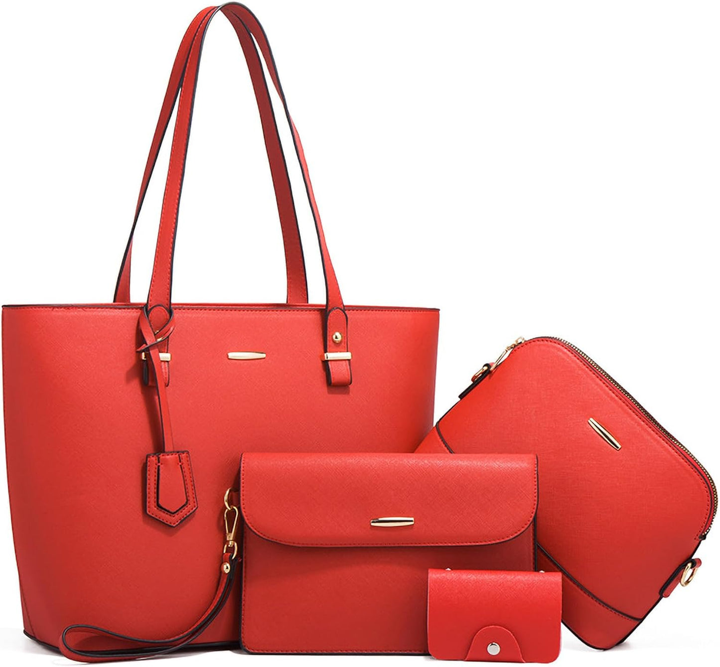 Women Fashion Handbags Wallet Tote Bag Shoulder Bag Satchel Purse Top Handle Set