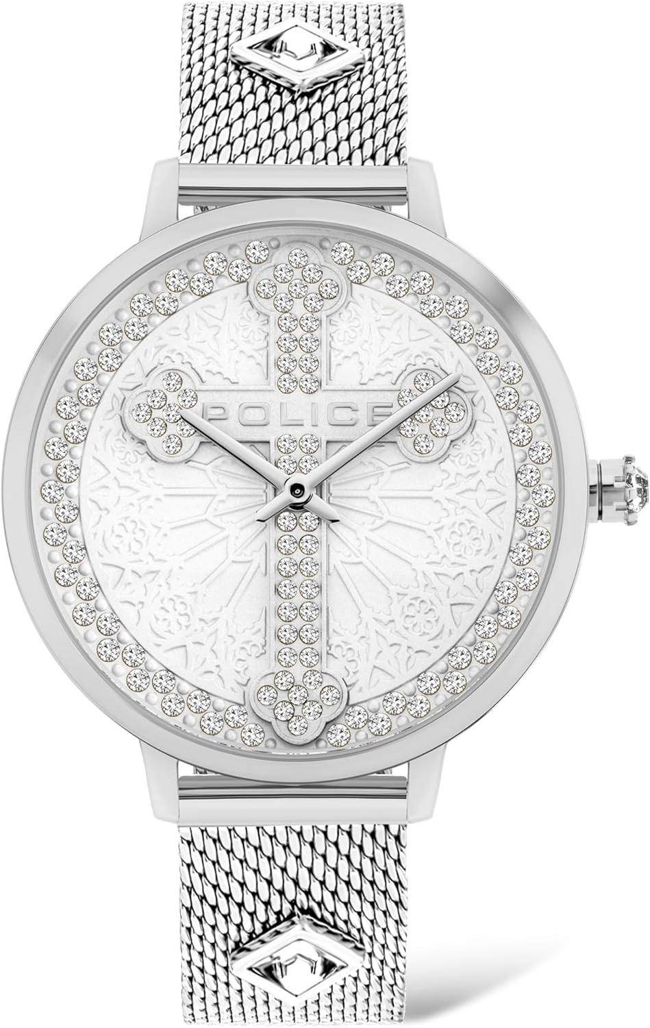 Police 32012283 Women's Analogue Quartz Watch, silver, Bracelet