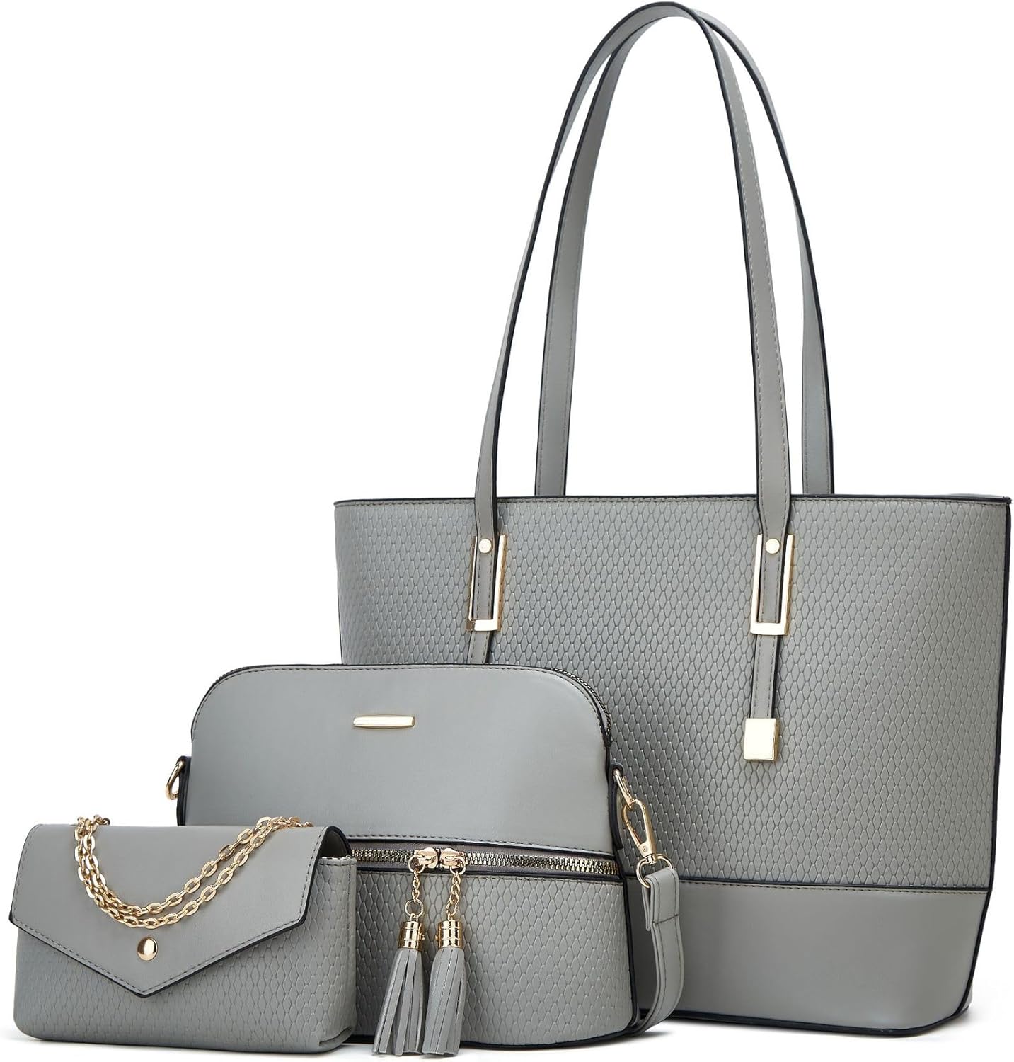 Women Fashion Handbags Wallet Tote Bag Shoulder Bag Satchel Purse Top Handle Set