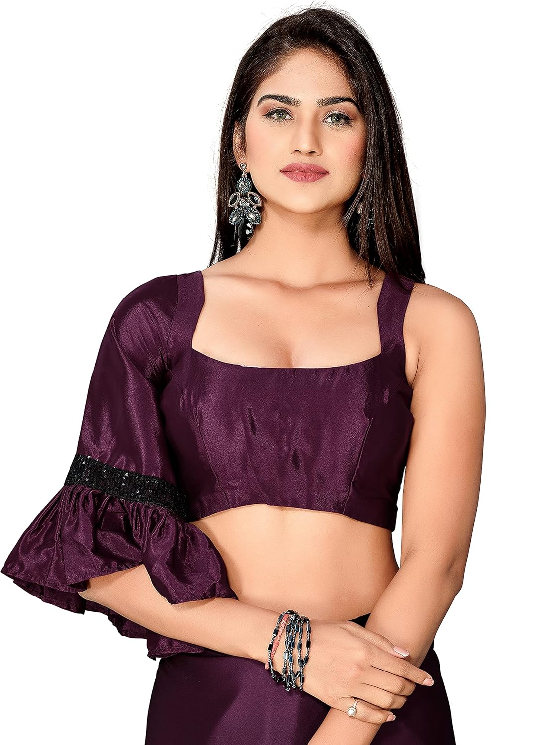 Womanista Women's Crepe Saree