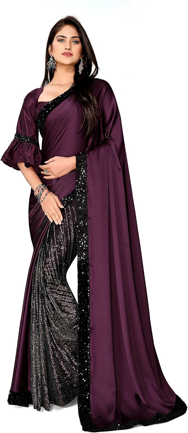 Womanista Women's Crepe Saree