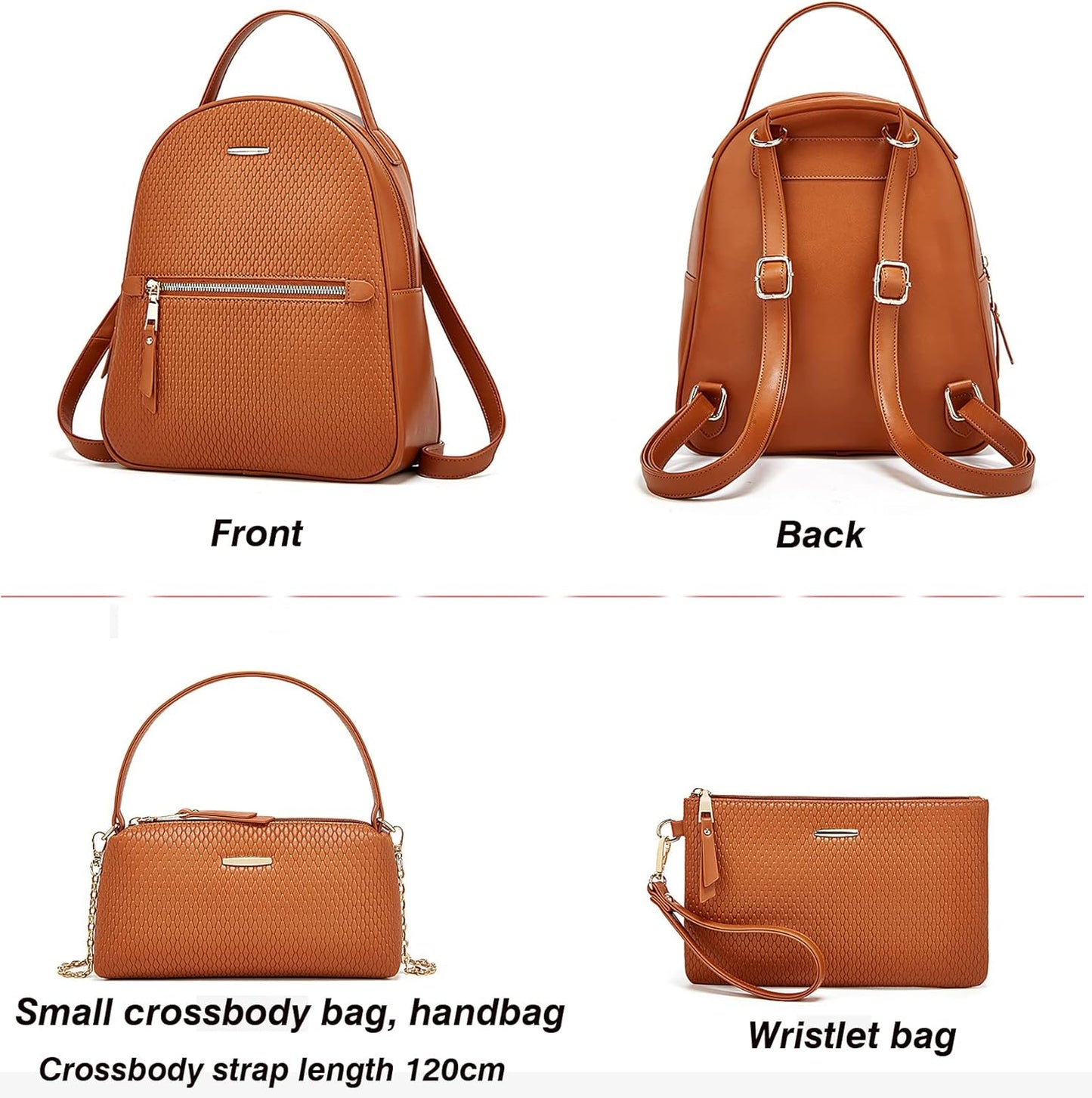 Women Fashion Handbags Wallet Tote Bag Shoulder Bag Satchel Purse Top Handle Set