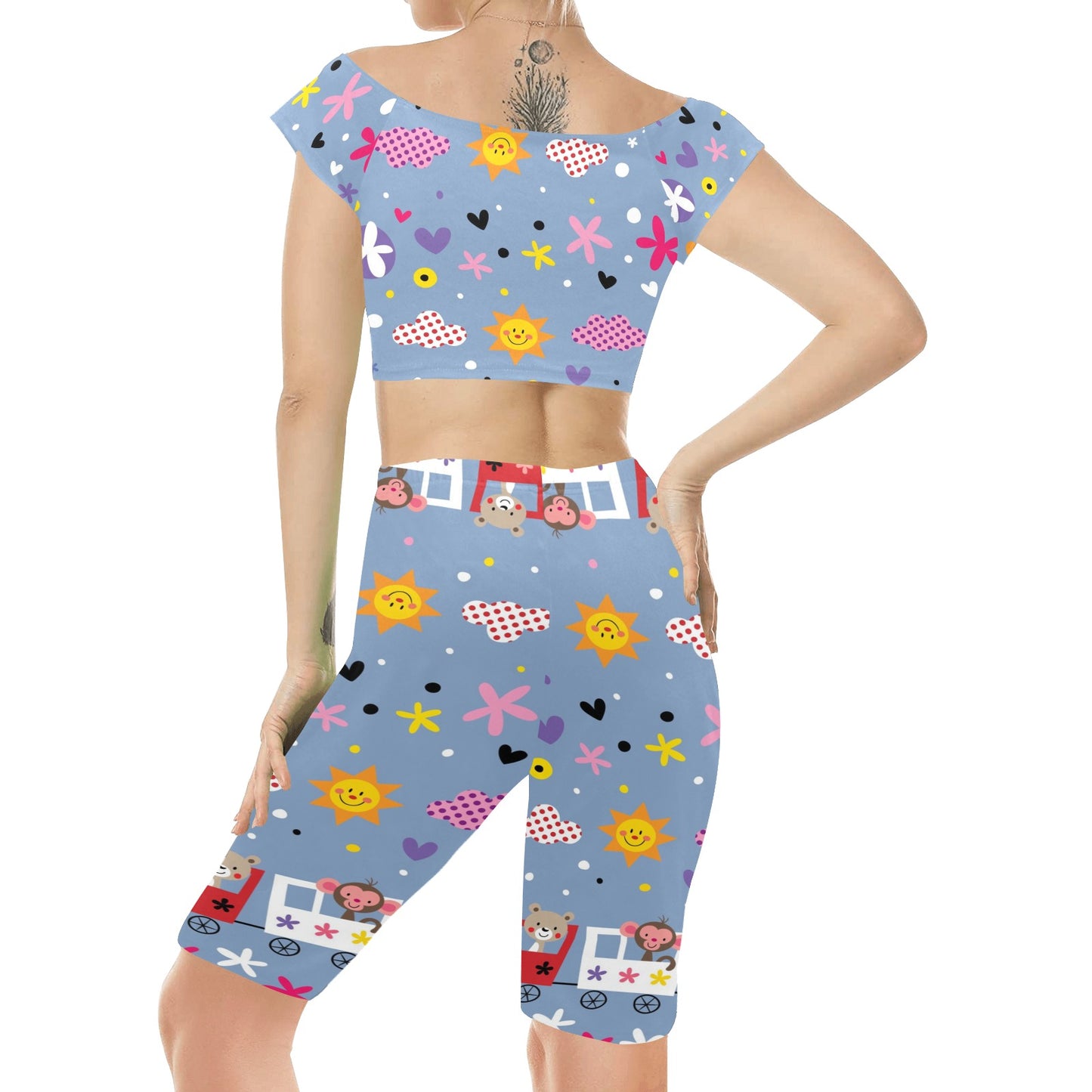 Women's Crop Top Yoga Set(Sets 06)