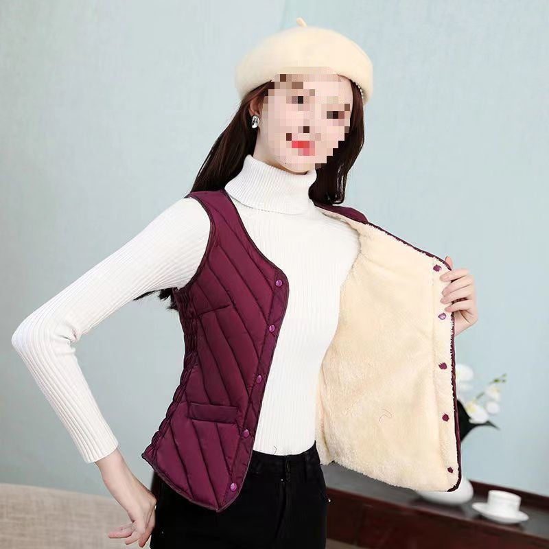 Women’s Fleece-Lined Waist-Shaping Vest