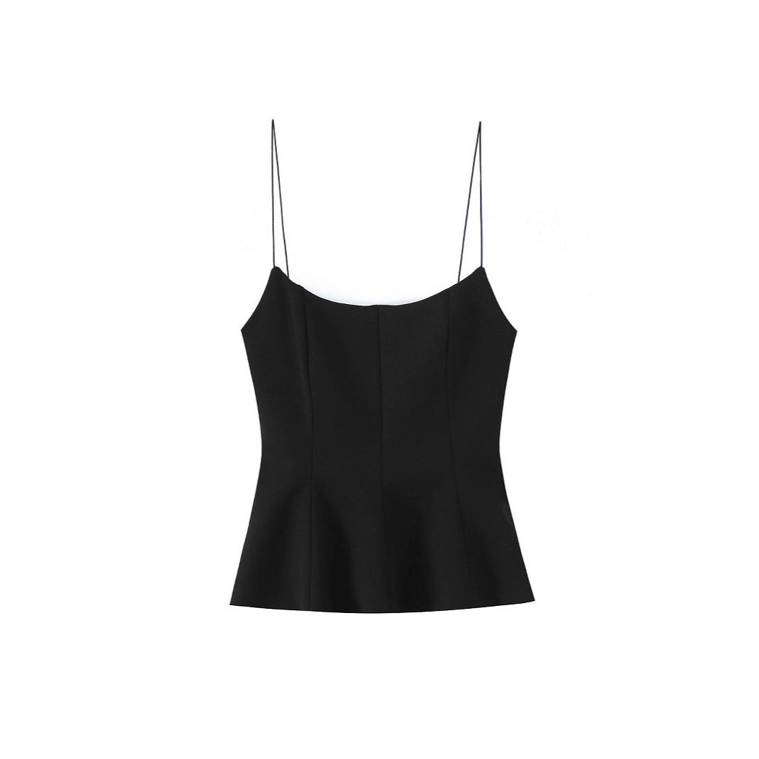 Slim fit slim shoulder strap camisole top base shirt