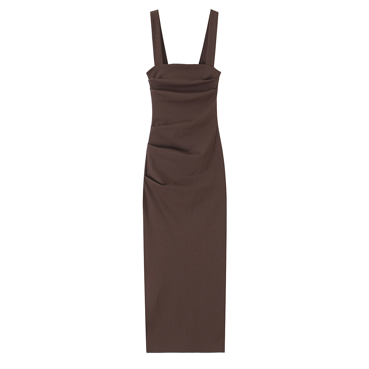 Sweet and slim fit slit long skirt in one step