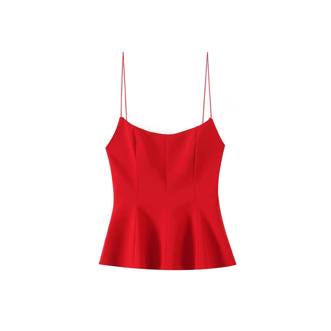 Slim fit slim shoulder strap camisole top base shirt