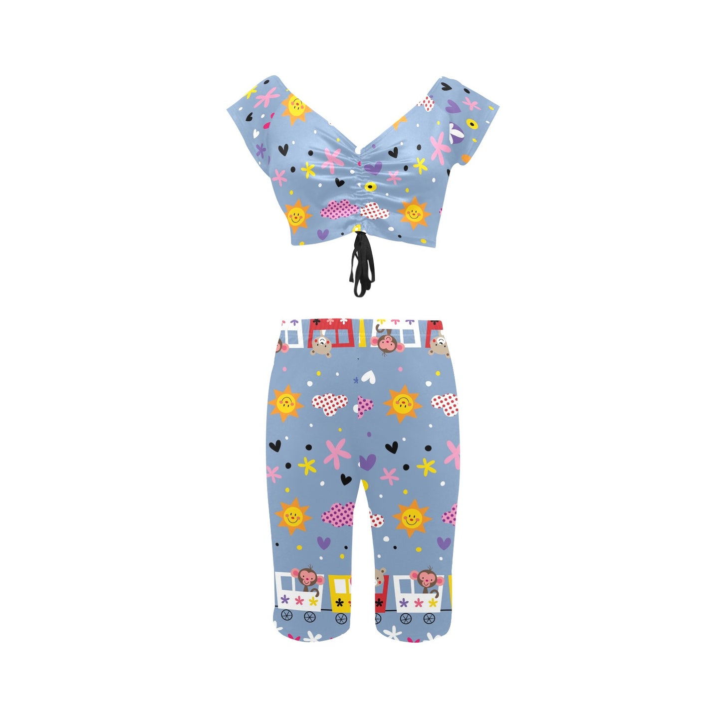Women's Crop Top Yoga Set(Sets 06)