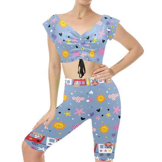 Women's Crop Top Yoga Set(Sets 06)