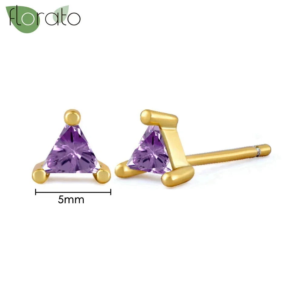 925 Sterling Silver Needle Premium Amethyst Pendant Hoop Earrings for Women Fashion Heart Earrings Wedding Luxury Jewelry Gifts